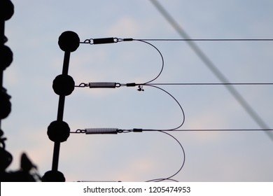 Electric Fencing At Dusk