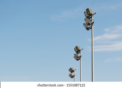 Electric floodlight for lighting city streets, stadiums, parks, construction and production sites