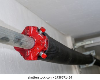 Electric Garage Door Coiled Tension Spring.