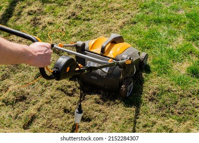 Electric Grass Aerator. Lawn Care