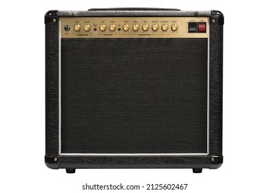 Electric guitar amplifier white background - Shutterstock ID 2125602467