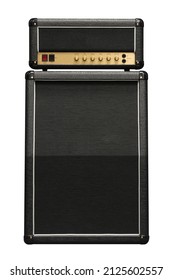 Electric guitar amplifier white background