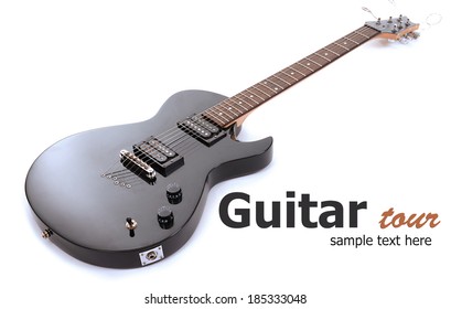 Electric Guitar Isolated On White