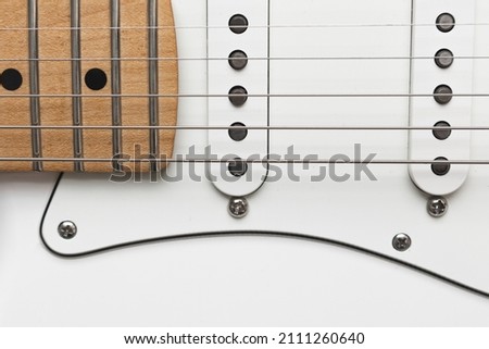 electric guitar isolated on white
