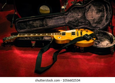 Electric Guitar On The Case. Soft Focus