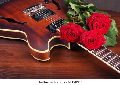 red rose guitar