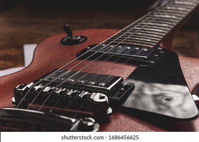 Electric Guitar With Sheet Music