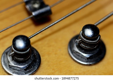 Electric guitar tuners with strings - close up - macro - Shutterstock ID 1894877275