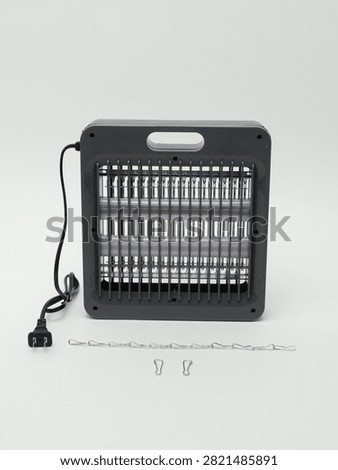 Electric insect zapper bug zapper lamp isolated on white background