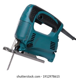 Electric jigsaw with a saw for wood isolated on white background - Powered by Shutterstock