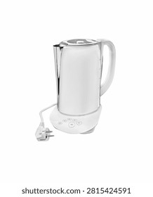Electric kettle with clipping path. Electrical teakettle isolated on white. 