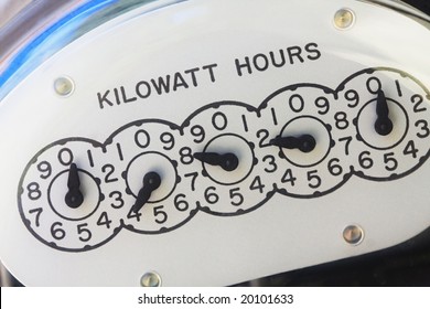 Electric meter face