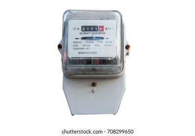 Electric Meter Separated White Background Stock Photo 708299650 ...