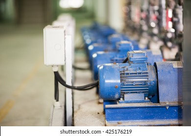 Electric Motor. Depth of field,  Focus to the motor