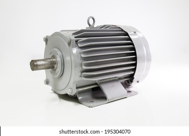 Electric Motor Isolated On The White Background