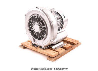 Electric Motor Isolated On The White Background