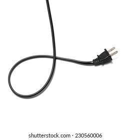 electric plug on a white background