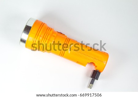 Electric Pocket Flashlight side view