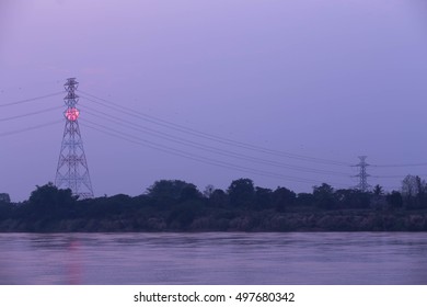  Electric pole river