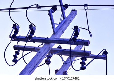 Electric Poles Installed Wiring Stock Photo 1740127481 | Shutterstock