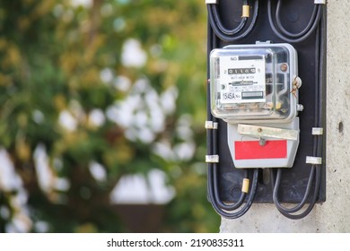 Electric power box meter for home use - Shutterstock ID 2190835311