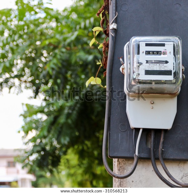 Electric power meter in Thailand.