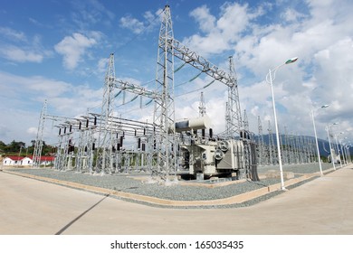 Electric power substation.