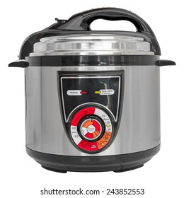 Electric Pressure Cooker Isolated On A White Background