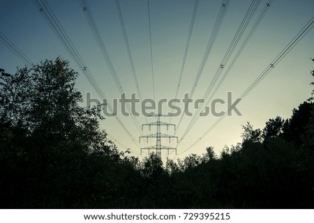 high voltage power line