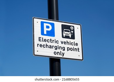 Electric Recharging Point For Vehicle Car Or Bike Free No Charge In Car Parking Space