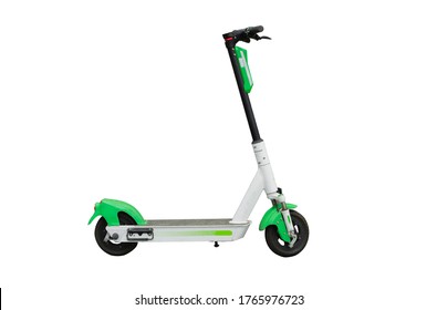 Electric scooter on an isolated white background - Shutterstock ID 1765976723
