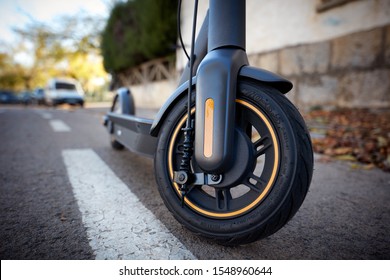 Electric Scooter On The Road