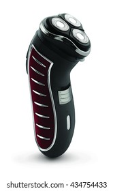 Electric shaver over white background