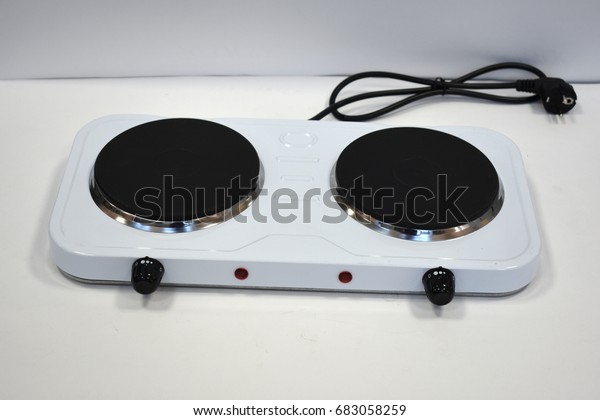 Electric Stove 2 Burners Stock Photo Edit Now 683058259