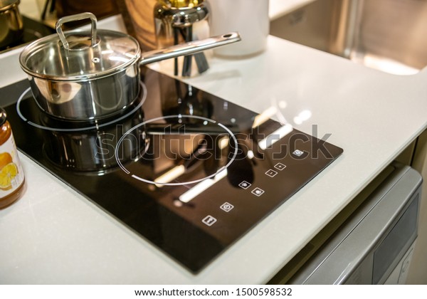 Electric Stove Cook Top Closeup Modern Stock Photo Edit Now