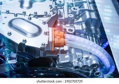 Elektrosystem des Öko-Automotors, Bauteilkonzept der Automobilindustrie.