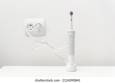 Electric Toothbrush Isolated On White Background