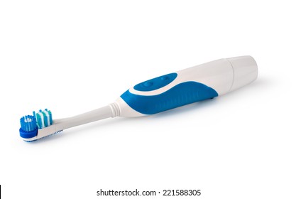 Electric toothbrush isolated on a white background