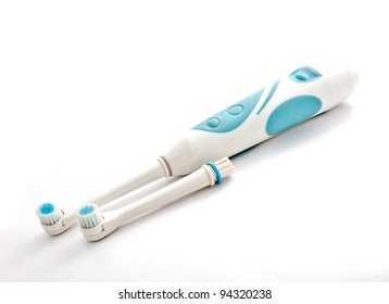 Electric Toothbrush On White Background