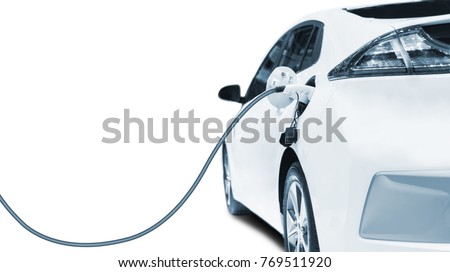 Electric vehicle charging, Charging an electric car in residential garage, Future of transportation