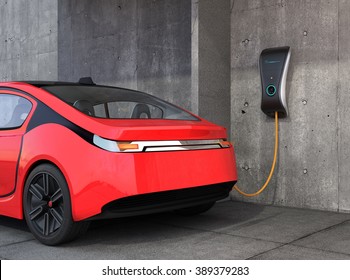 Electric vehicle charging station for home.