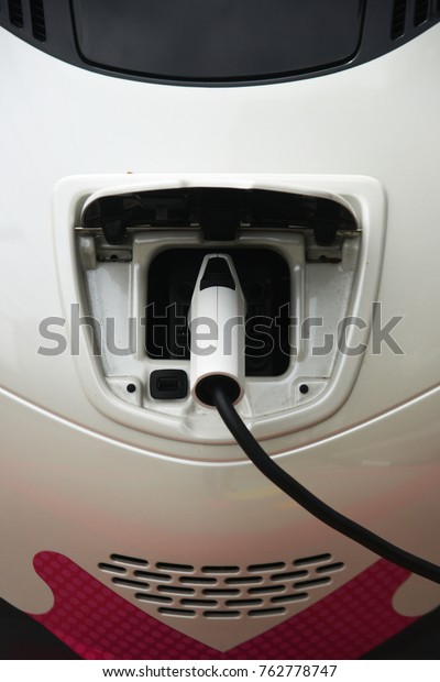Electric vehicle (EV) during\
charging