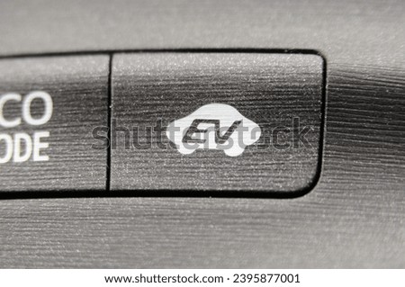 Electric Vehicle (EV) mode button on a 2012 Toyota Prius