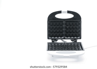 Electric Waffle Maker On White Background