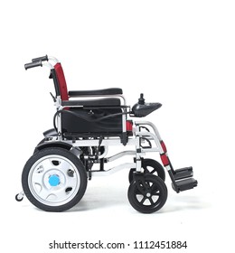 electric wheelchair In the white backgroung