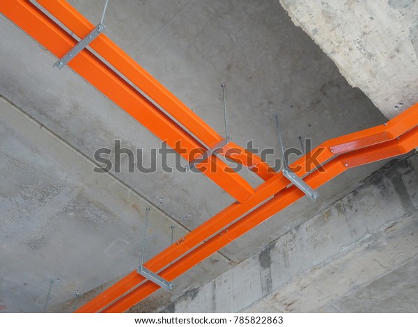 Electrical Cable Tray Install Hanging Above Stock Photo Edit Now