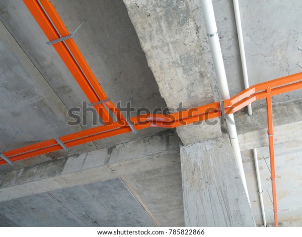 Electrical Cable Tray Install Hanging Above Stock Photo Edit Now