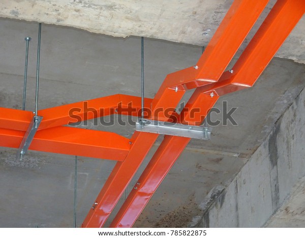 Electrical Cable Tray Install Hanging Above Stock Photo Edit Now