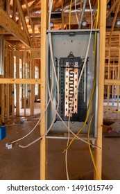 Electrical Circuit Breaker Panel In New Home Construction