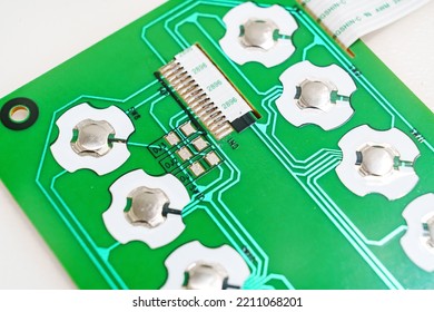 Electrical Control Board With Keypad. Spare Parts And Repair Of Electrical Appliances.